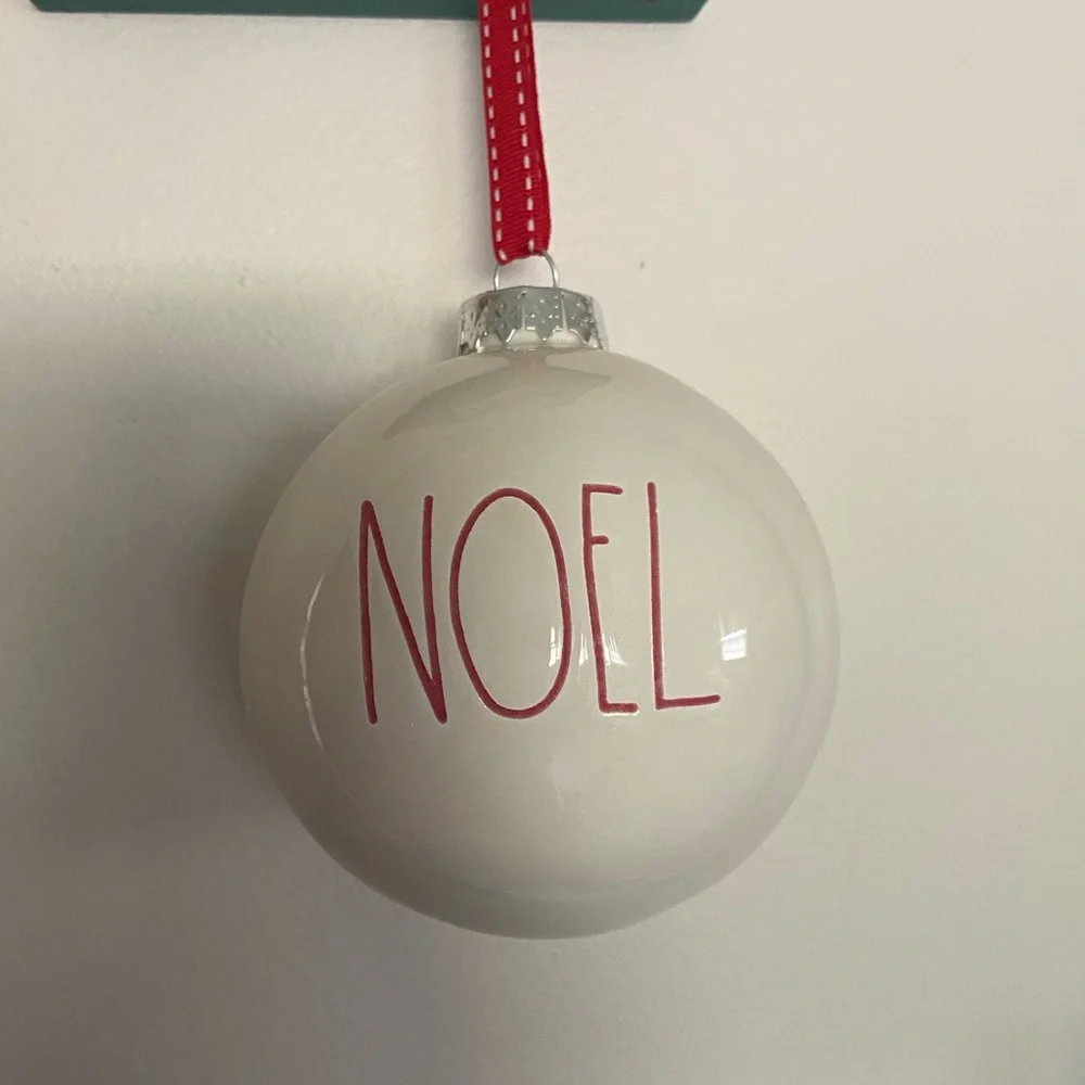 Rae Dunn Peace Noel Ornaments